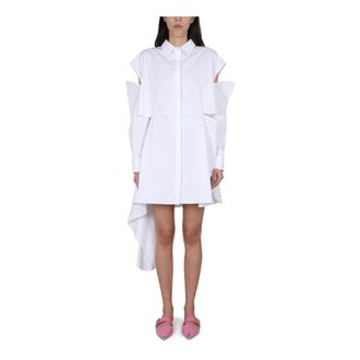 Alexander McQueen Alexander McQueen, Shirt Dresses, female, White, Size: XS Day Dress