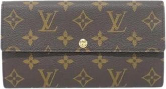 Louis Vuitton Pre-owned Wallets, female, Brown, Size: ONE SIZE Pre-owned Canvas Wallet