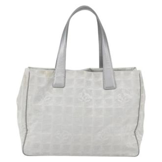 Chanel Pre-owned Tote Bags, female, Gray, Size: ONE SIZE Pre-owned Travel Line Tote