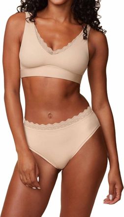 Harper Wilde Bliss Lace Bralette In Beige