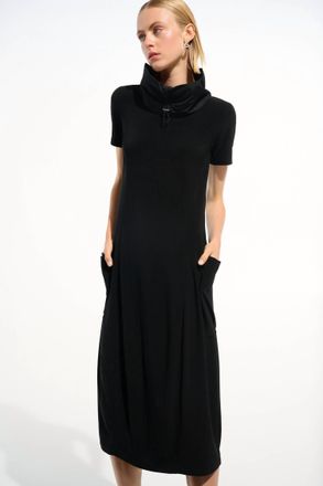 Joseph Ribkoff Casual Midi Shift Dress In Black
