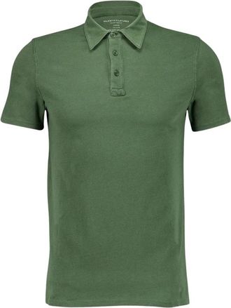 Majestic Filatures Groene Katoenen Poloshirt - Heren - Polos - Groen - 2XL - Katoen - Tops