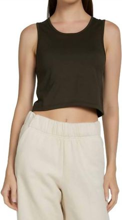 Les Tien Talya Crop Tank In Forest