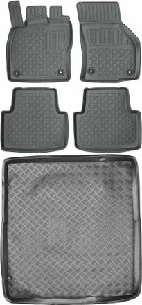 OEM Volkswagen Passat B8 Kombi A Partir De 2014 Set - Alfombrillas Para Coche + Alfombrilla Para Maletero
