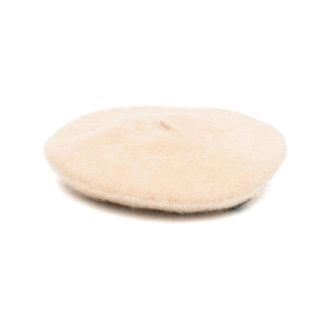 Catarzi AI22CAT47 Rabbit Fur Blend Flat Cap - Beige