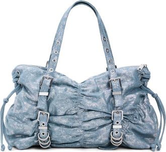 Desigual Ruched Denim Shoulder Bag in Blue at Nordstrom
