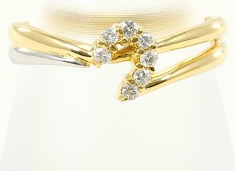 C&A Platinum Yellow Gold Yellow Gold (18K) Platinum 900 Band Ring (Pre-Owned)