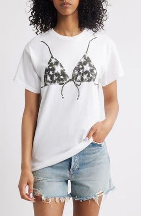 Vinyl Icons Bikini Graphic T-Shirt in White at Nordstrom Rack, Size X-Small