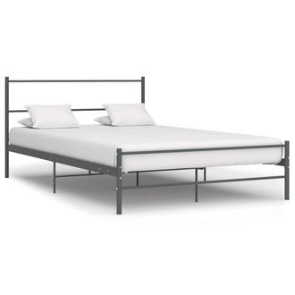 Berkfield Home Bed Frame Grey Metal 120x200 cm