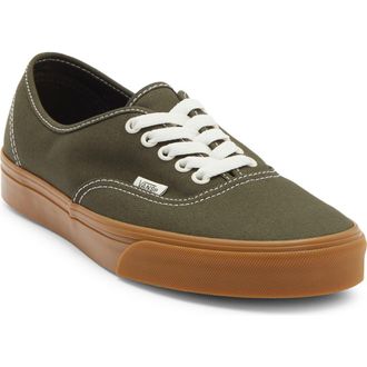 Vans Authentic Sneaker in Gum Obsidian Fern at Nordstrom, Size 12.5 Womens