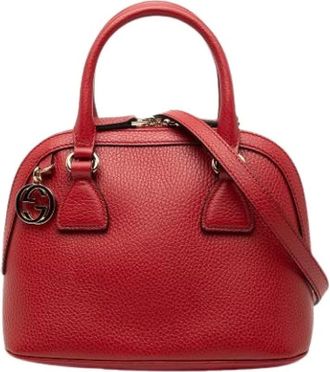 Gucci Pre-owned Handbags, female, Red, Size: ONE SIZE Pre-owned Satchel
