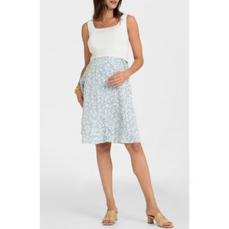 Seraphine Sleeveless Maternity/Nursing Dress in Sage at Nordstrom, Size 4