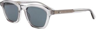 Montblanc Mb 0384S Zonnebril - Heren - Zonnebrillen - Grijs - 50 MM - Nylon - Accessoires