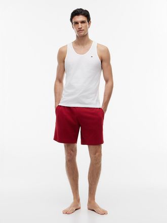 Tommy Hilfiger Mens Hilfiger Logo Pull-On Sleep Short - Poppy - XL