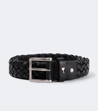 Ami Paris Paris braided leather belt