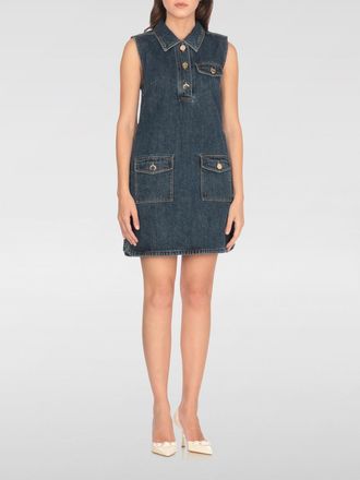 Self Portrait Abito mini Self-Portrait in denim di cotone