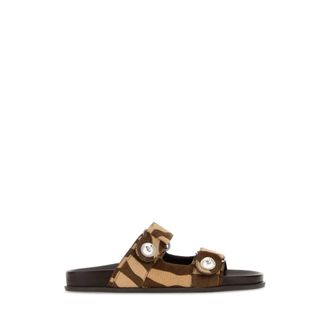 Jimmy Choo London Sliders, female, Multicolor, Size: 11 US Fayence Sandal