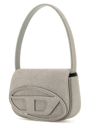 Diesel Womens Light Grey Leather 1dr Shoulder Bag T8048 Borse A Mano