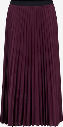 Akris Midilanger Faltenrock aus Wollmix