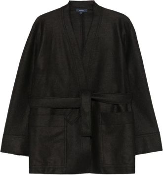 SOEUR belted pocket jacket - Black