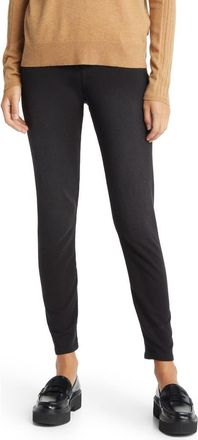 Hue Game Changing Seamless Denim Leggings in Black Wash at Nordstrom, Size X-Small