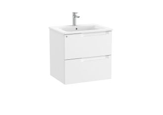 Roca Mueble 600mm Aleyda 2 Cajones + Lavabo Blanco Mate