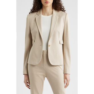 BOSS Performance Jacket in Beige at Nordstrom, Size 10