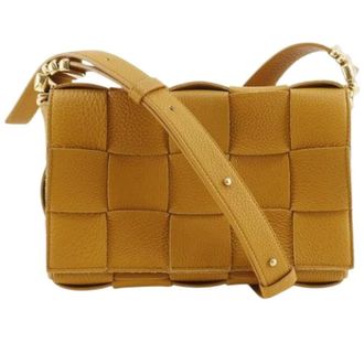 Bottega Veneta Pre-owned Shoulder Bags, female, Brown, Size: ONE SIZE Pre-owned Leather Shoulder Bag