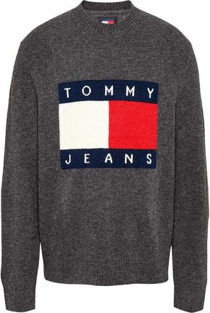 Tommy Jeans Stijlvolle Sweaters voor een Trendy Look - Heren - Ronde hals truien - Grijs - L - Truien & Vesten
