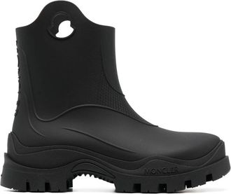 Moncler Stijlvolle regenlaarzen voor alle weersomstandigheden - Dames - Regenlaarzen - Zwart - 35 EU - Polyester - Schoenen