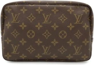 Louis Vuitton Tweedehands Canvas Louis Vuitton tassen - Dames - Vintage Tassen - Bruin - ONE Size - Vintage