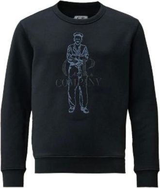 C.P. Company C.P. Company, Kids Sweatshirts, male, Blue, 6 Y, Stylish Jumpers Collection