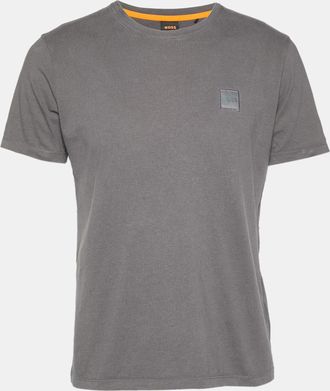 Boss Orange by Hugo Boss Grey Cotton Knit T-Shirt
