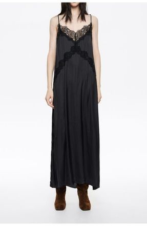 Bimba & Lola Fluid Lace Dress in Dark Navy at Nordstrom, Size Medium Eu