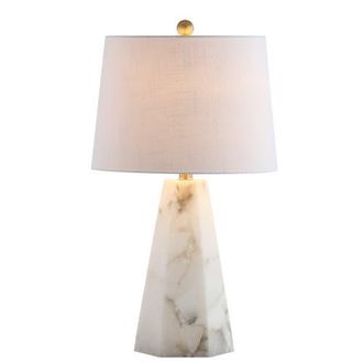 Jonathan Y Designs Xio Alabaster LED Table Lamp in White at Nordstrom