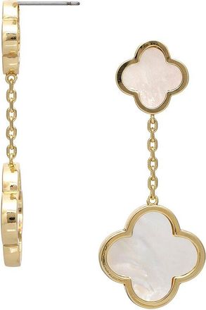 Rivka Friedman 18K Plated 14Mm 20Mm Pearl Dangle Earrings