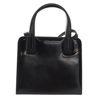 Ferragamo Pre-owned Gancini Handbag - Dames - Pre-owned - Zwart - Maat: ONE Size Leer