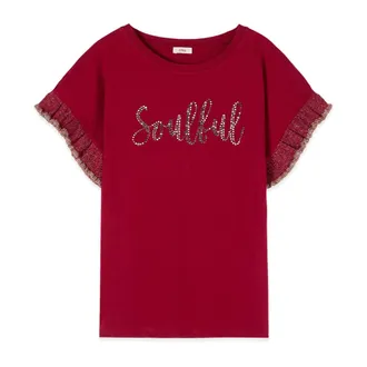 Oltre Mujer, Camisetas, Rojo, Talla: S