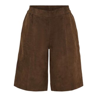 BTF-CPH Btfcph - Leren Jassen - Dames - Korte broeken - Bruin - Maat: XS Leer