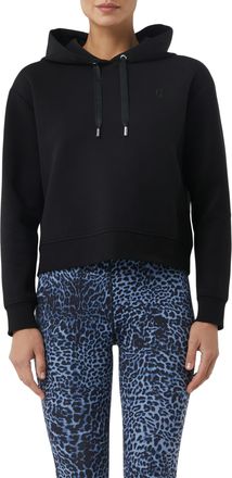 Comma Kapuzensweatshirt cropped, casual, mit Kapuze, Baumwollmischung
