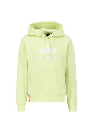 Alpha Industries Hoodie ALPHA INDUSTRIES Basic Hoodie BL, Herren, Gr. S, gr&uuml;n (arctic lime), Obermaterial: 80% Baumwolle, 20% Polyester, regular fit, Sweatshirts Hoodi