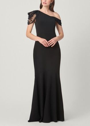 Shoshanna Midnight Tayla Stretch Crepe Dress in Jet at Nordstrom, Size 12