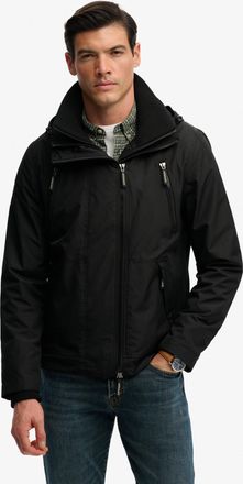 Superdry Windbreaker SUPERDRY HOODED MTN WINDBREAKER JACKET, Herren, Gr. XXL, schwarz, Web, Obermaterial: 100% Polyester, unifarben, regular fit normal, Jacken