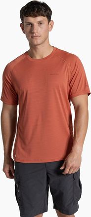 Craghoppers Mens Craghoppers Mens NosiLife SolarShield+ Short Sleeve T-Shirt - Orange - Size: 44