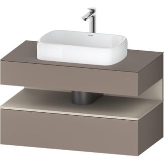 Duravit Duravit - Qatego Consola Mueble Bajo Lavabo, 1 Extra&iacute;ble, 1 Caj&oacute;n
