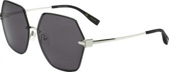 Trussardi Womens STR452FL-003AS-62 STR452FL 62 003AS Sunglasses - Metallic - One Size