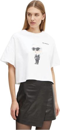 Karl Lagerfeld T-Shirts - Dames - T-shirts - Beige - L - Tops