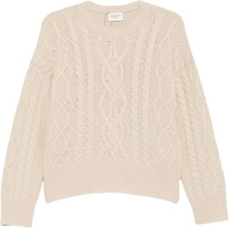 Max Mara Wkdalben Ronde Hals Breiwerk - Dames - Ronde hals truien - Beige - M - Wol - Truien & Vesten