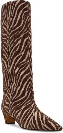 Steve Madden Brax Pointed Toe Boot in Zebra at Nordstrom, Size 6.5