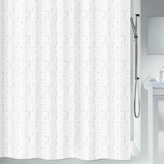 Spirella Cortina De Ducha Poli&eacute;ster Wet 180x180cm Blanco Efecto Perla Spirella